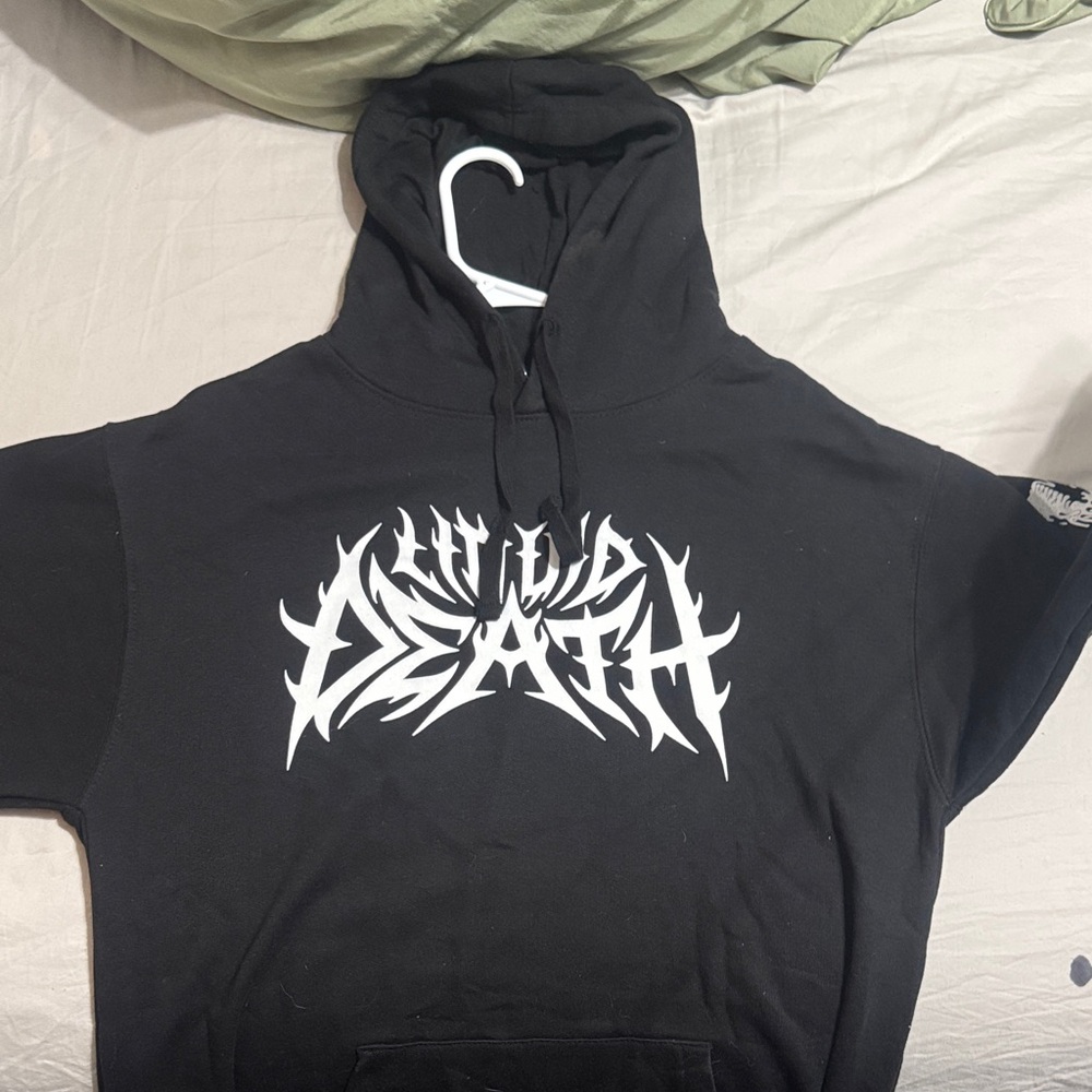 PacSun Black and White Graphic Hoodie